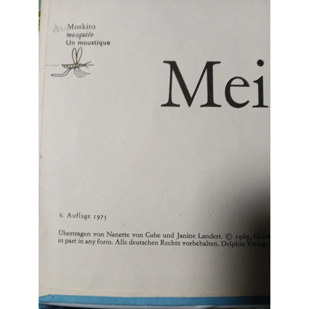 1975 RICHARD SCARRY DICTIONARY (English,‎ German,French) Worterbuch Vtg Rare